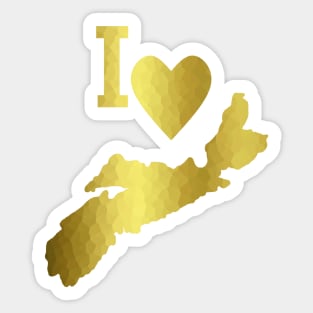 GOLD Nova Scotia Sticker